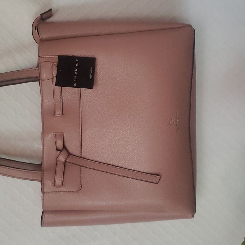Nanette Lepore Vegan Leather Tote Shoulder Bag. Gorgeous! NEW with tags.